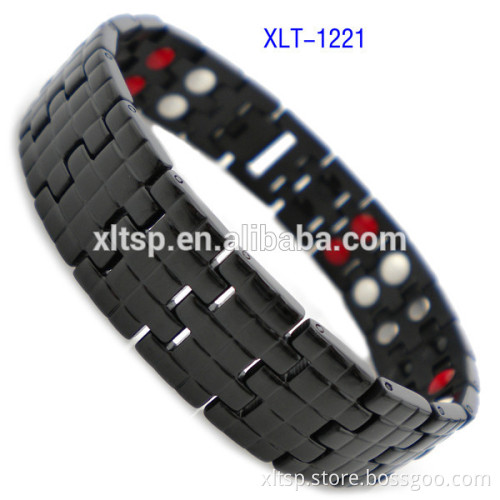 4 in bio energy element stainless steel magnetic therapy bracelet